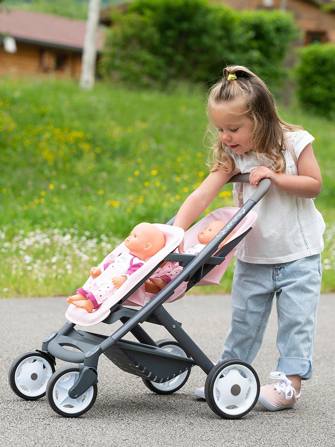 Smoby store twin pushchair