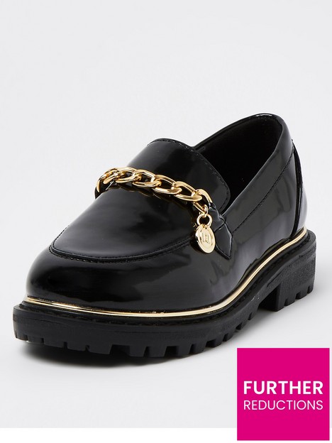 river-island-girls-chunky-chain-loafer-school-shoe-black