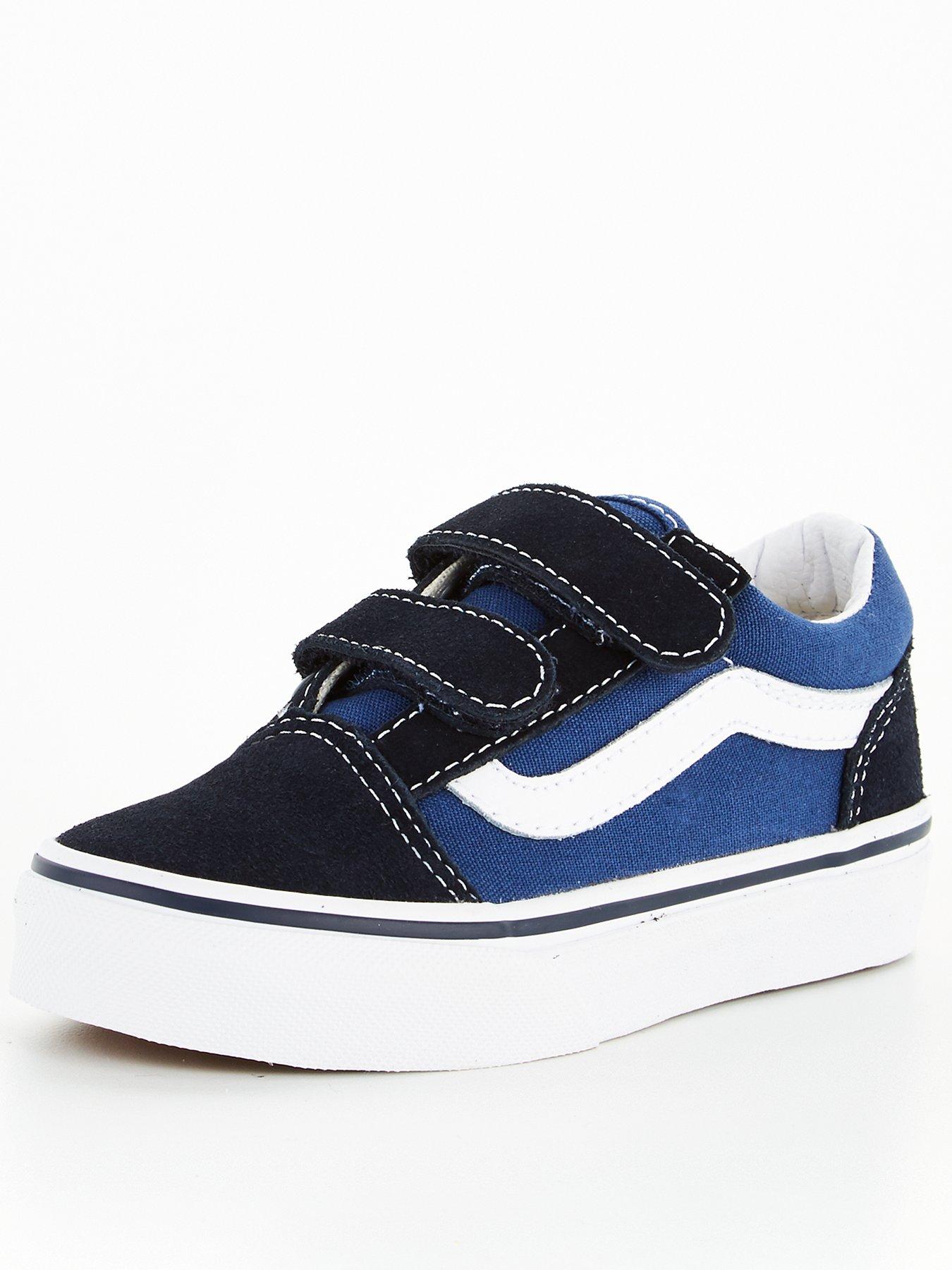 blue vans with straps