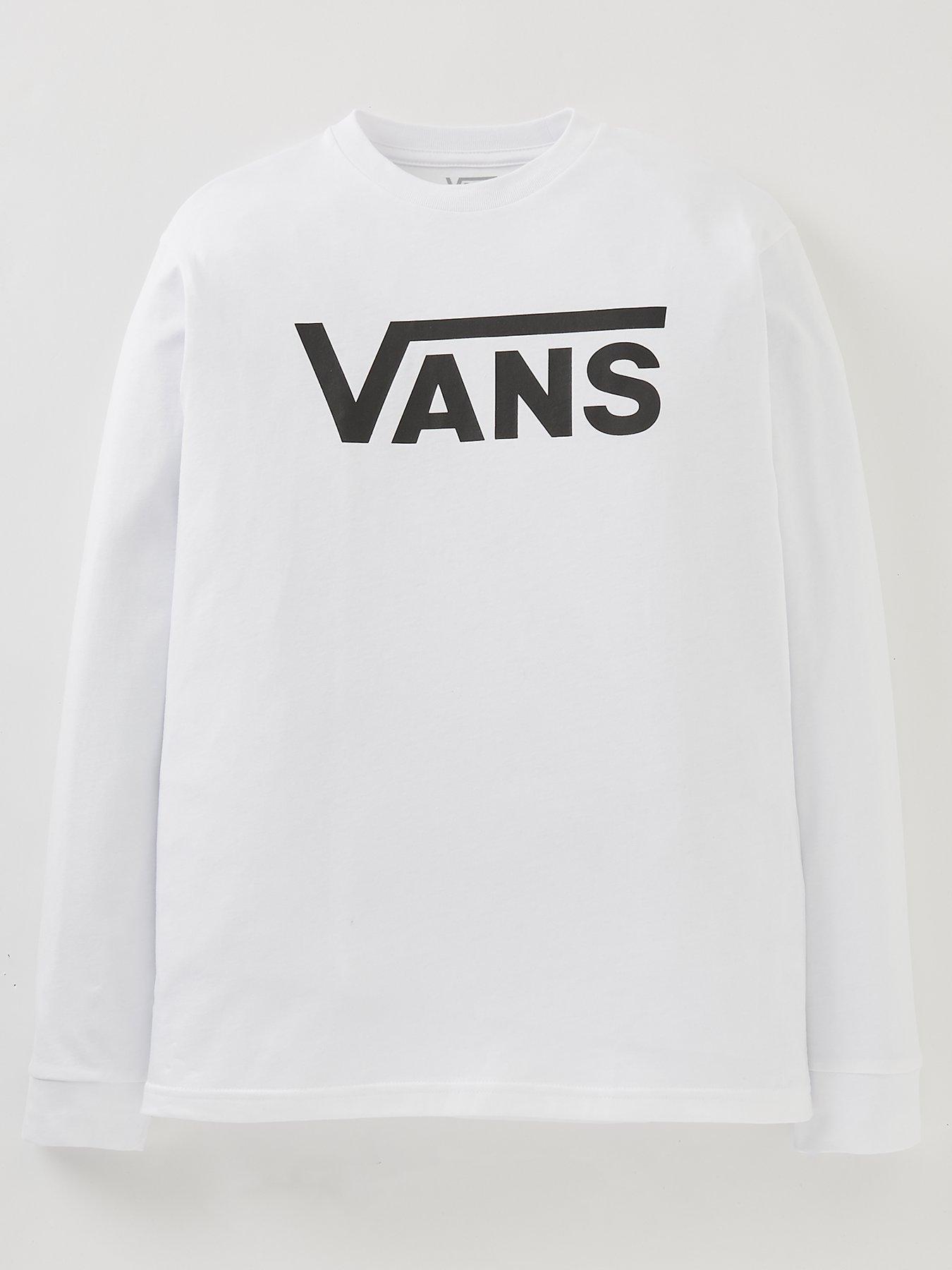 White vans store long sleeve shirt