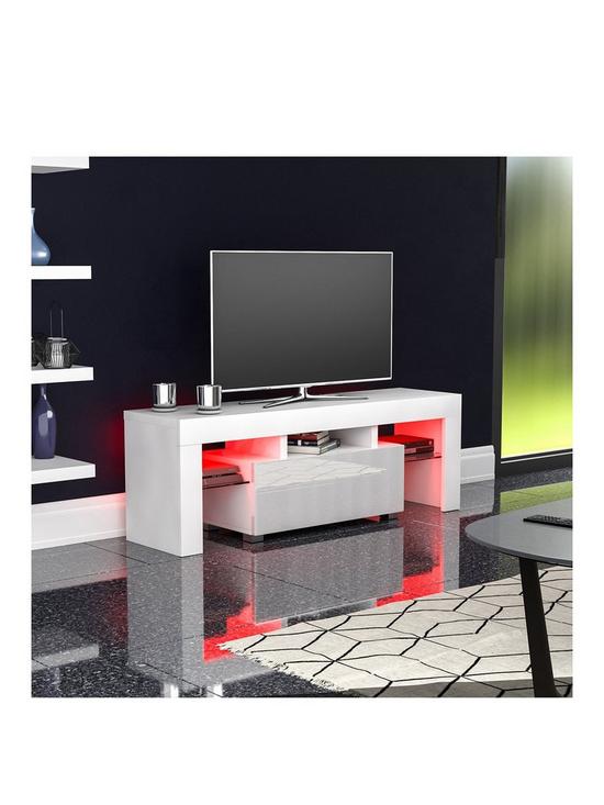 stillFront image of vida-designs-luna-1-drawer-led-tv-unit