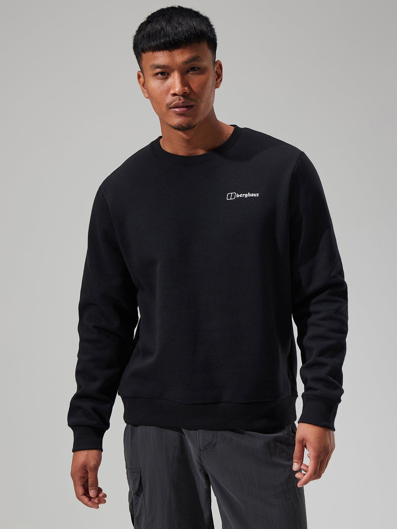 Berghaus Mens Logo Crew Sweatshirt- Black