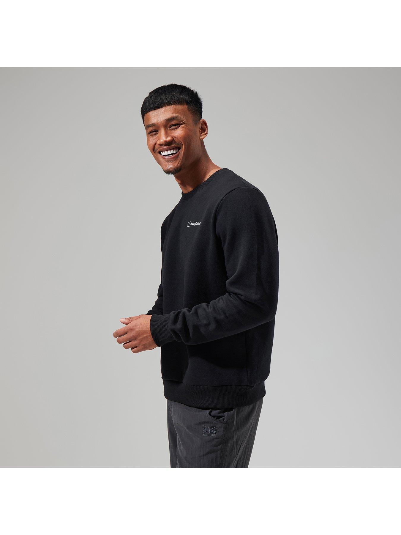 Image 2 of 4 of Berghaus Mens Logo Crew Sweatshirt- Black