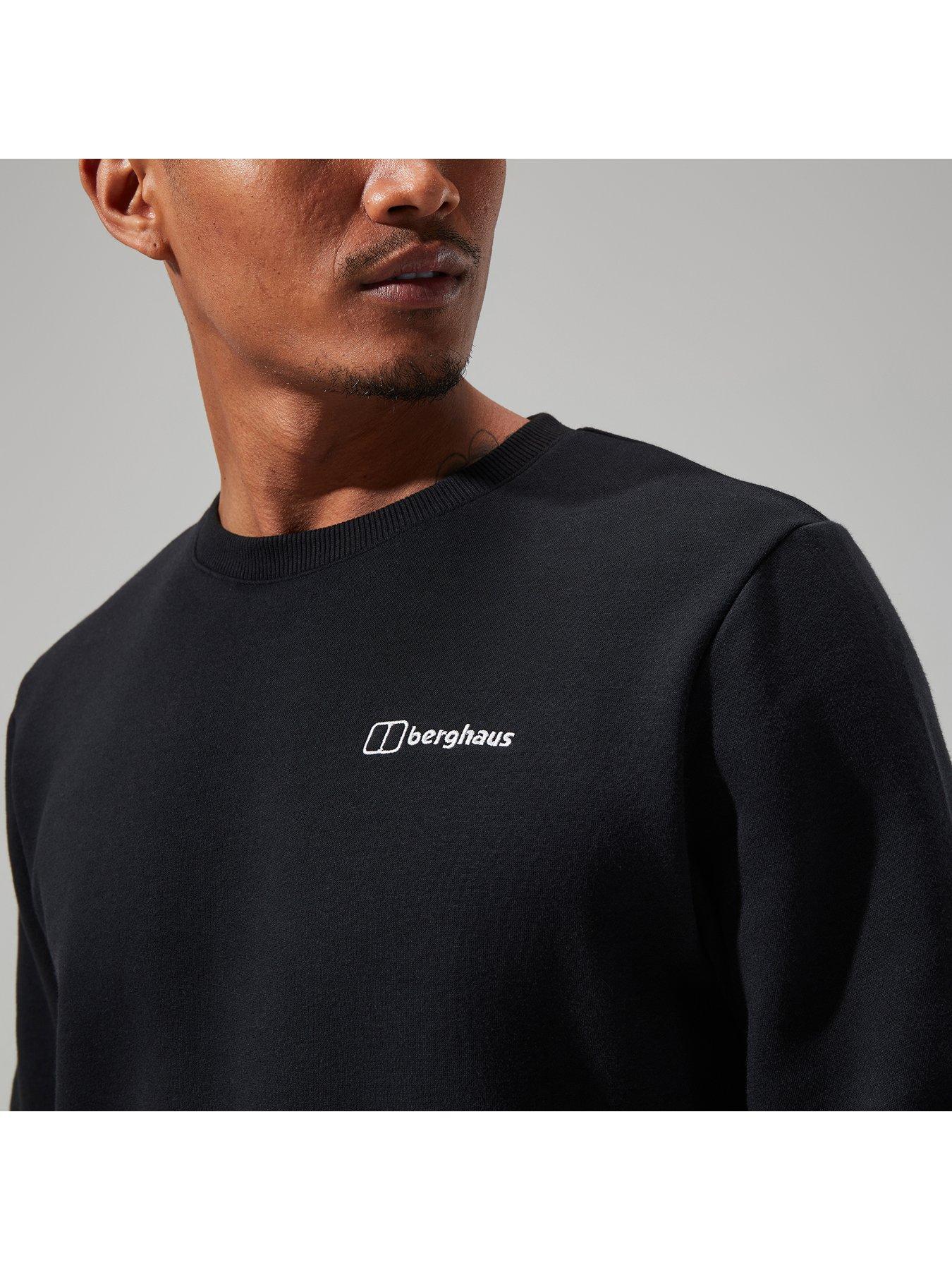 Image 4 of 4 of Berghaus Mens Logo Crew Sweatshirt- Black