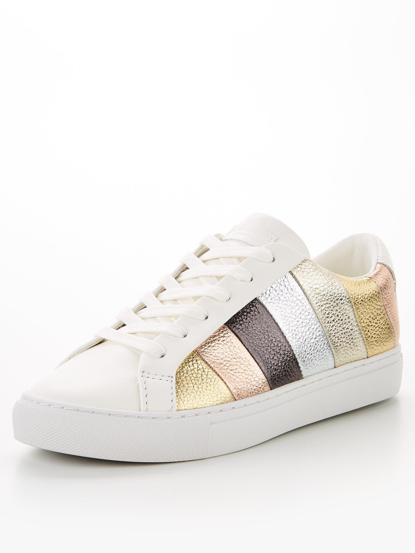 kurt geiger lane stripe trainers