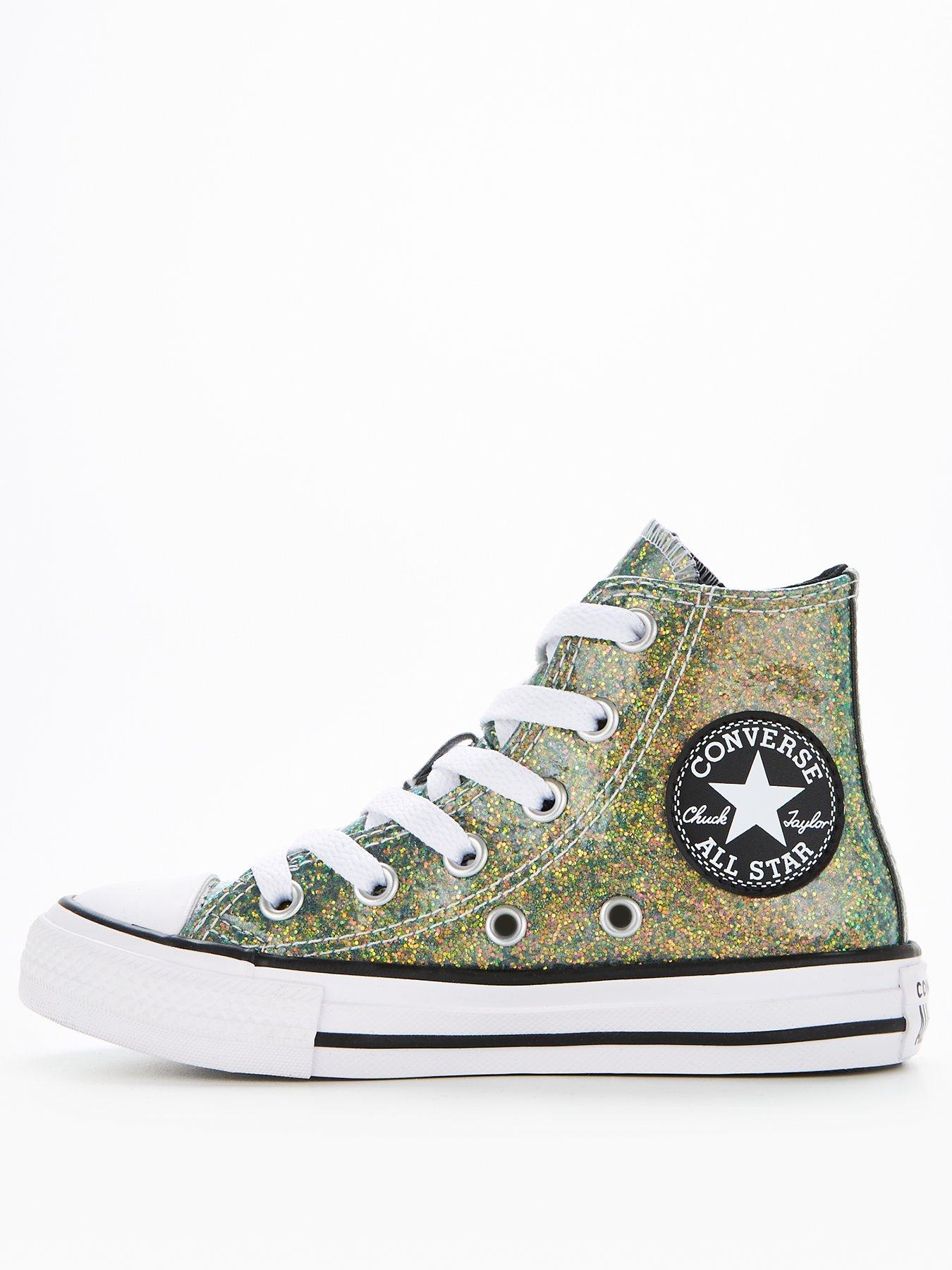 gold glitter plimsolls