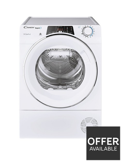 candy-rapido-roe-h10a2tce-10kg-heat-pump-tumble-dryer-a-rated-with-wi-fi-connectivity-white