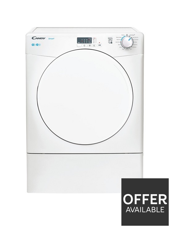 front image of candy-smart-cse-v9lf-9kg-vented-tumble-dryer-white