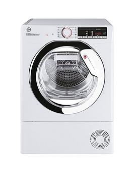 Product photograph of Hoover H-dry 300 Hle H9a2tce-80 9kg Load A Rated Heat Pump Tumble Dryer - White from very.co.uk