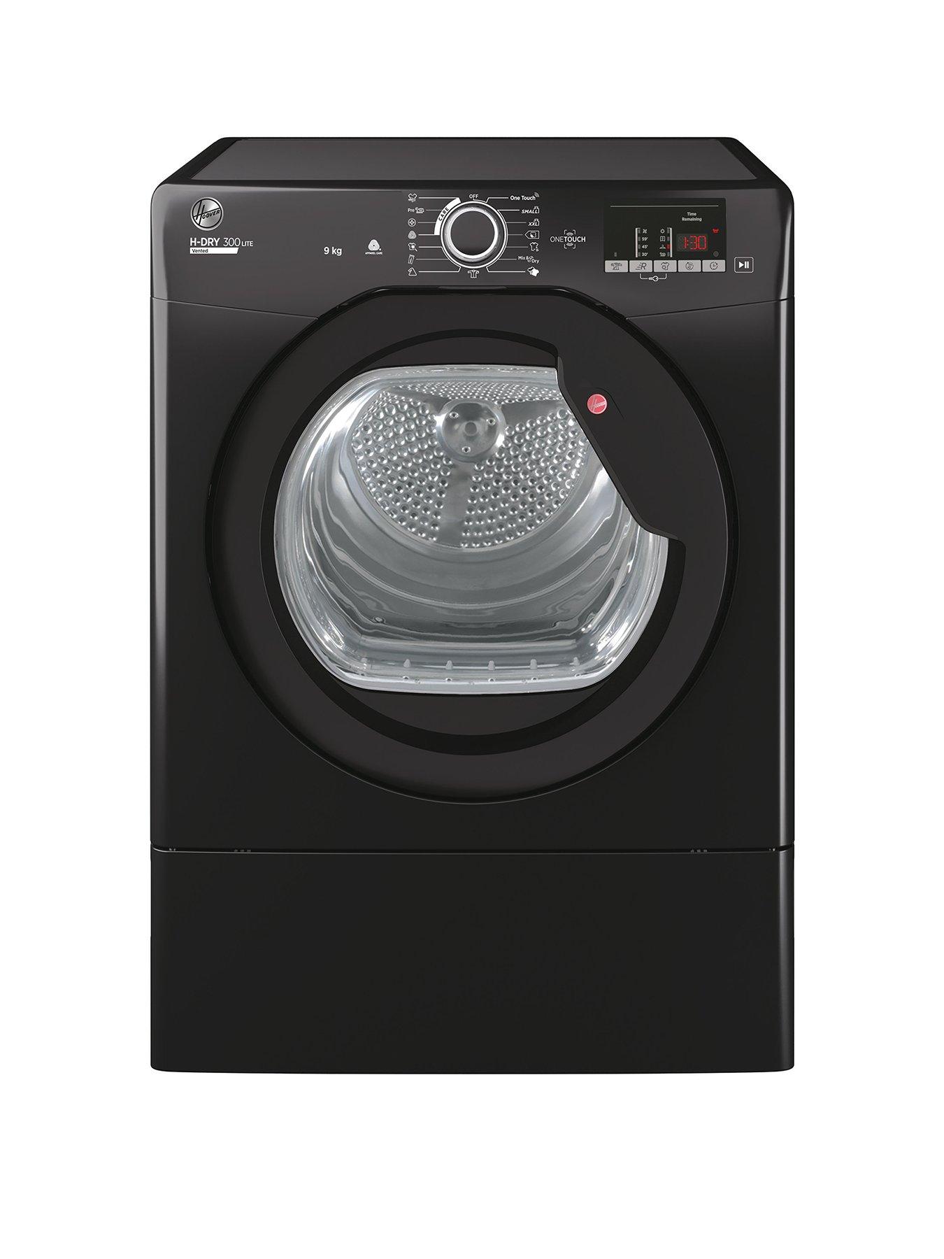 Image 1 of 7 of Hoover H-Dry 300 Lite HLE V9DGB 9kg Vented Tumble Dryer - Black