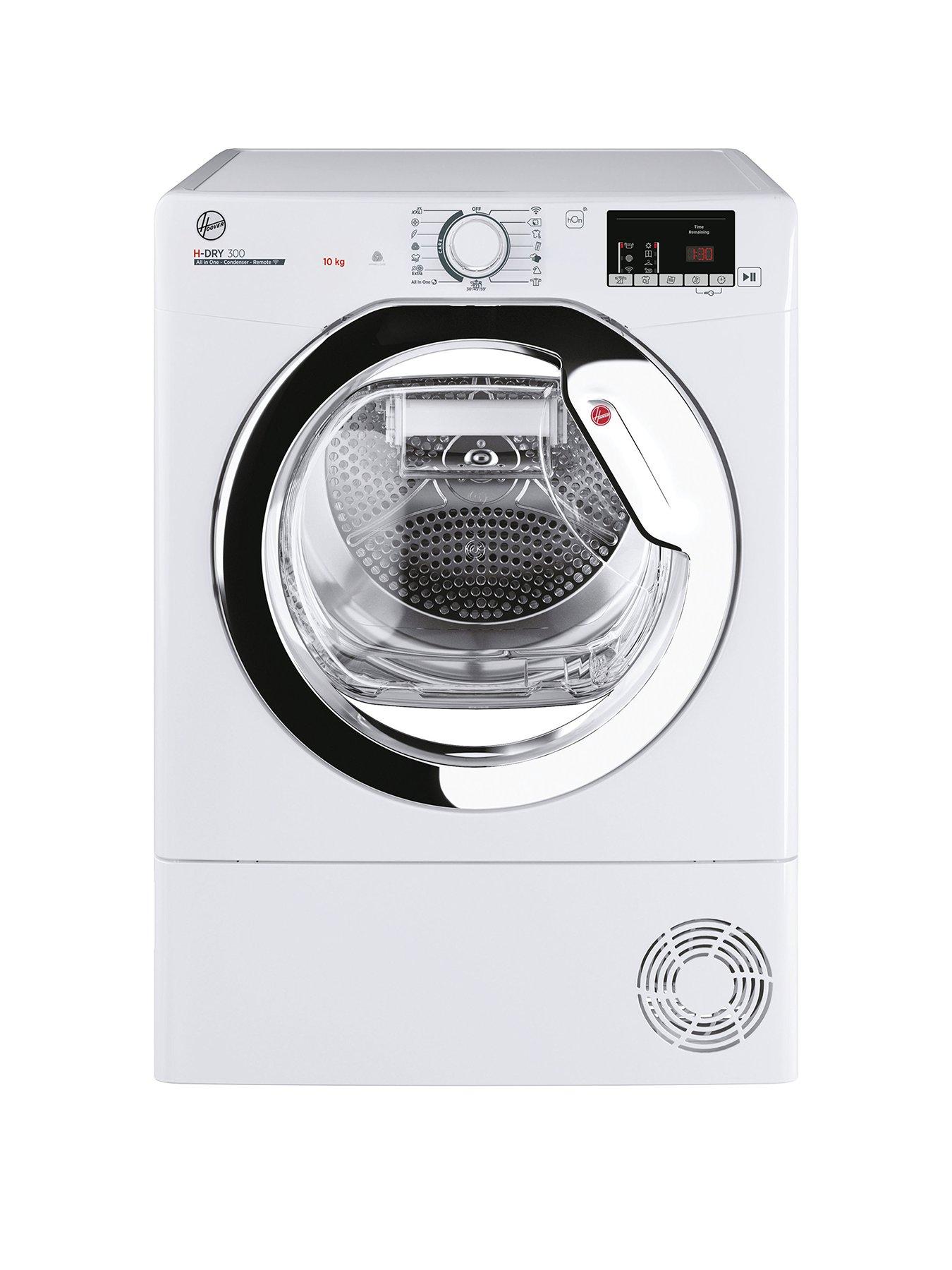 Image 1 of 7 of Hoover H-DRY 300 HLE C10DCE-80 10kg Condenser Tumble Dryer,&nbsp;with Wi-fi Connectivity - White
