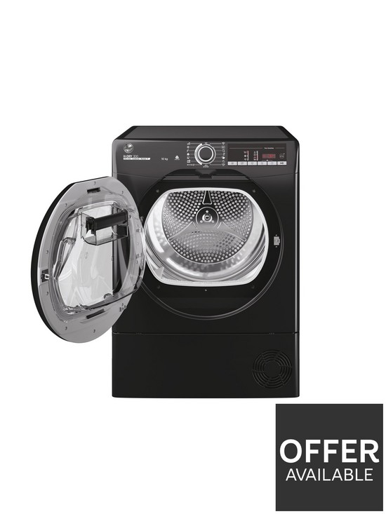 stillFront image of hoover-h-dry-300-hle-c10tceb-10kg-condenser-tumble-dryer-with-wi-fi-connectivity-black