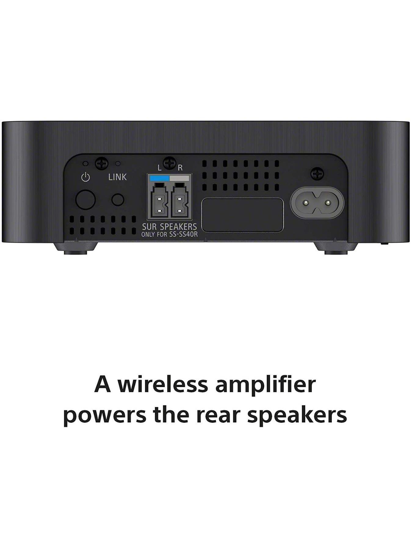 Sony HT-S40R Soundbar with Subwoofer and Wireless Rear