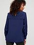  image of v-by-very-square-bib-detail-blouse-navy