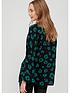  image of v-by-very-relaxed-printed-shirt-green-animal-print