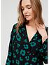  image of v-by-very-relaxed-printed-shirt-green-animal-print