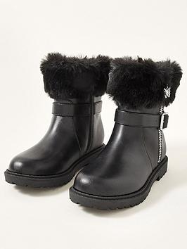 monsoon-girls-fur-trim-butterfly-zip-boots-black