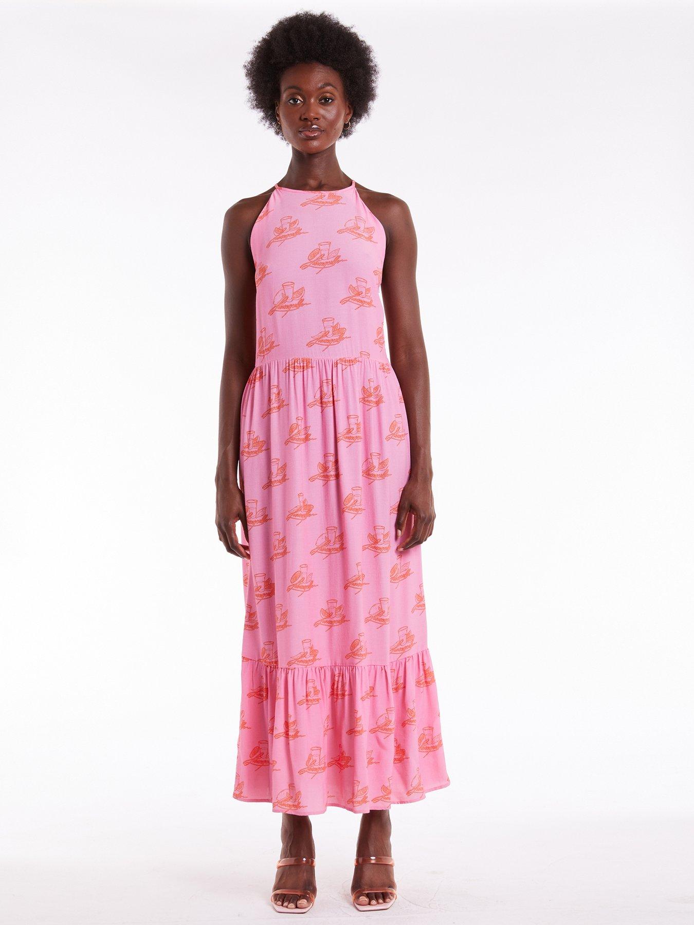 Never Fully Dressed Limoncello Dress - Pink | very.co.uk