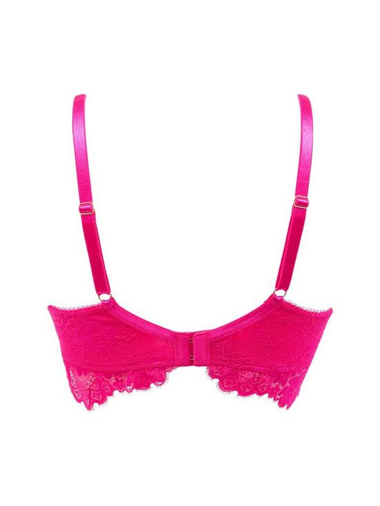 stillFront image of pour-moi-revolution-non-wired-bra-hot-pink