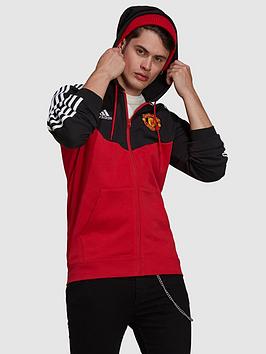 adidas-manchester-united-3-stripe-hoodie-redblack