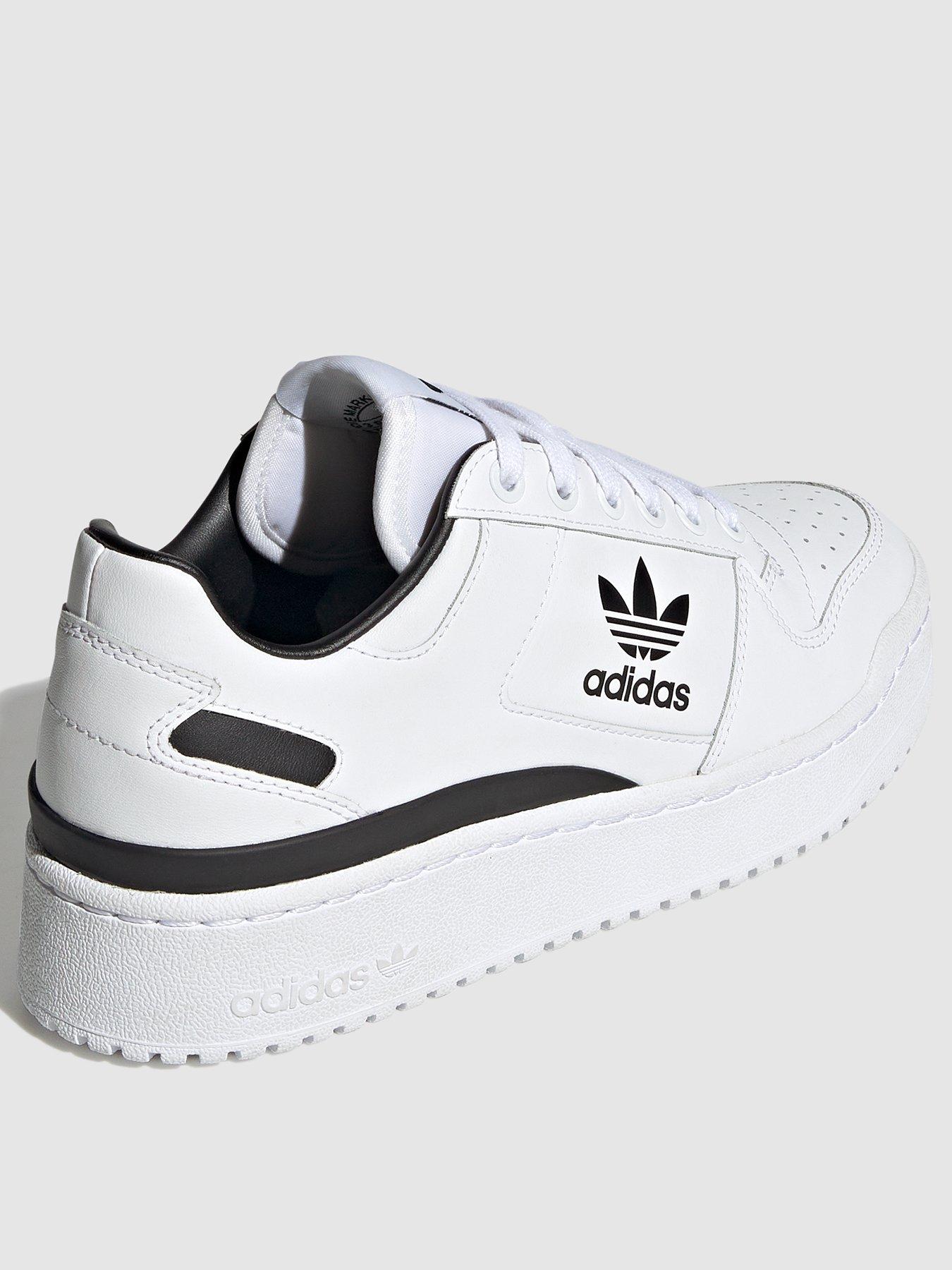 Black and white adidas trainers womens online