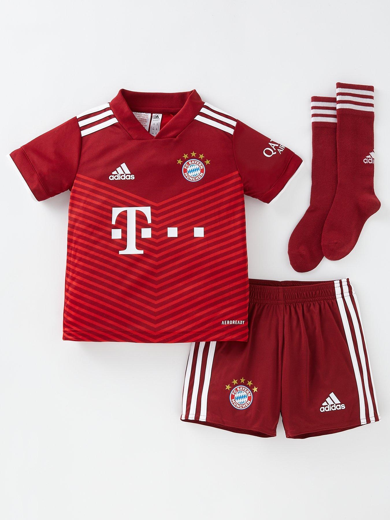  Bayern Munich Infant Home 21/22 Mini Kit - Red