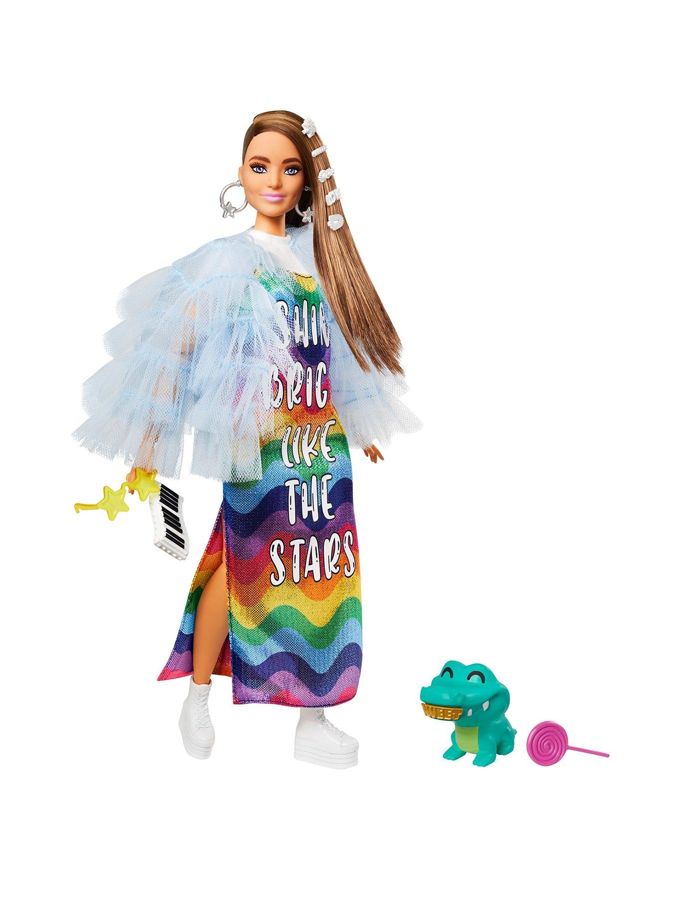 2020 Barbie Extra Doll Flame Fringe Jean Jacket Denim Fashionista Clothing Details about   NEW 