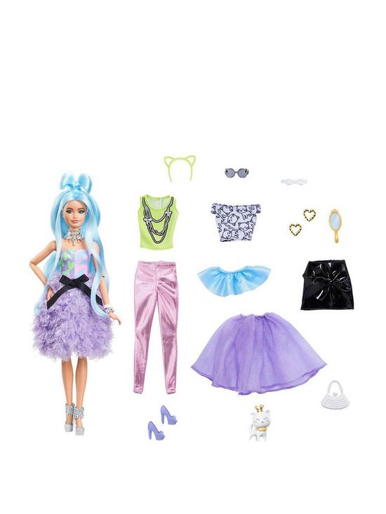 front image of barbie-extra-deluxe-doll-with-outfits-and-accessories