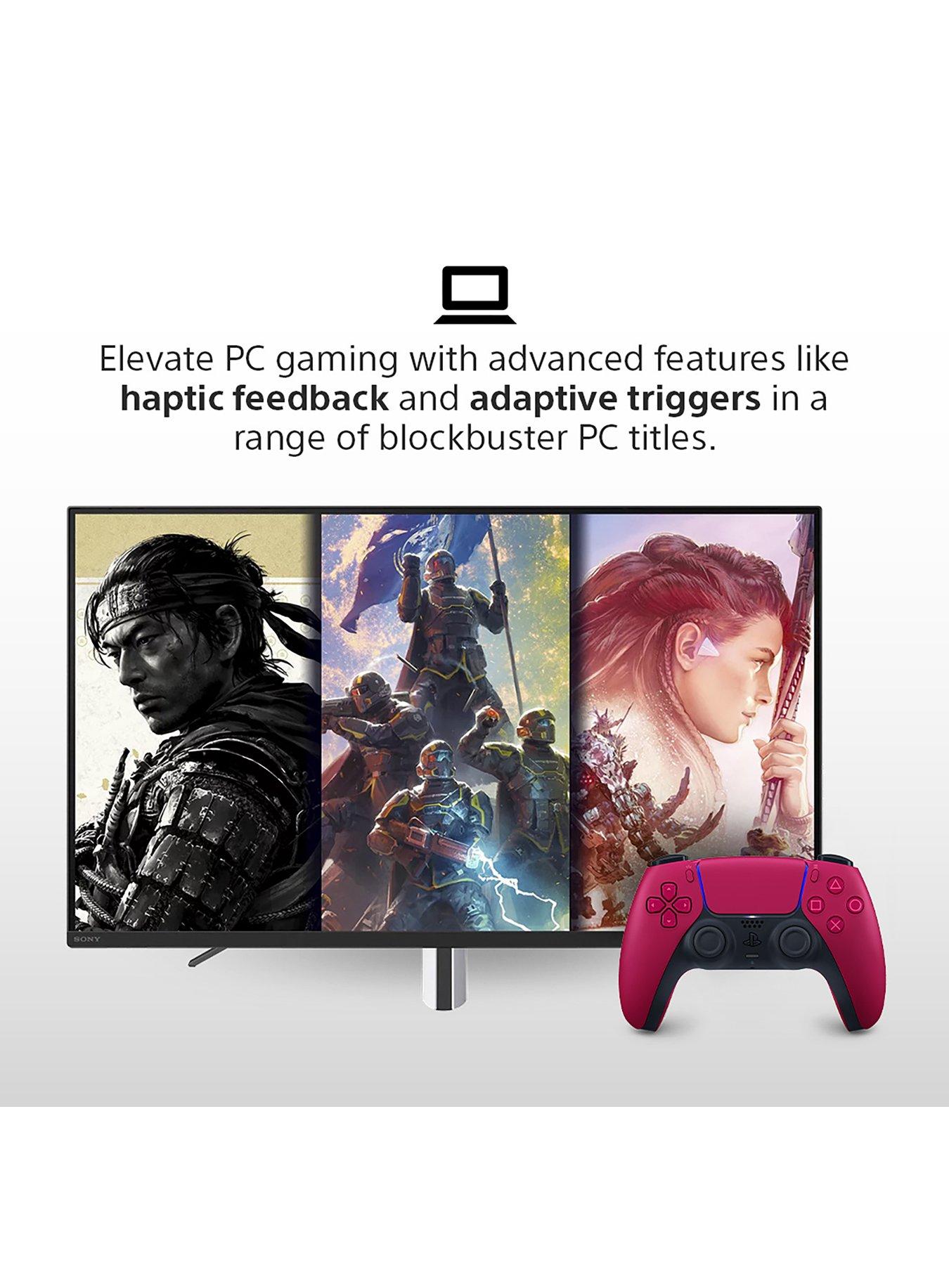 Image 7 of 8 of PlayStation 5 DualSense&reg; Wireless Controller - Cosmic Red - For PS5,&nbsp;PC, Mac &amp; Mobile