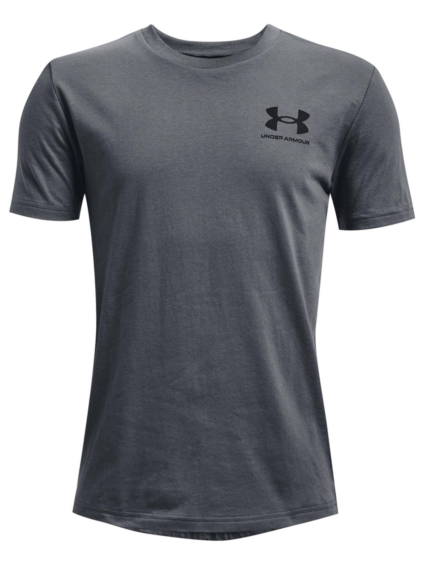 Under armour t clearance shirts grey kids