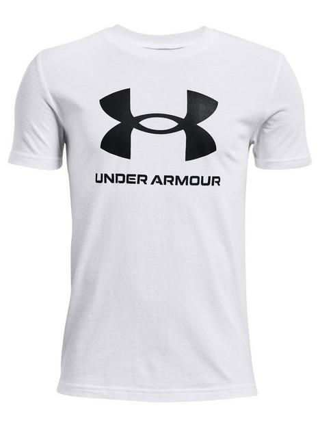 under-armour-kids-sport-style-logo-t-shirt-white-black