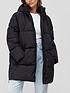  image of v-by-very-relaxed-shower-resistant-padded-coat-black
