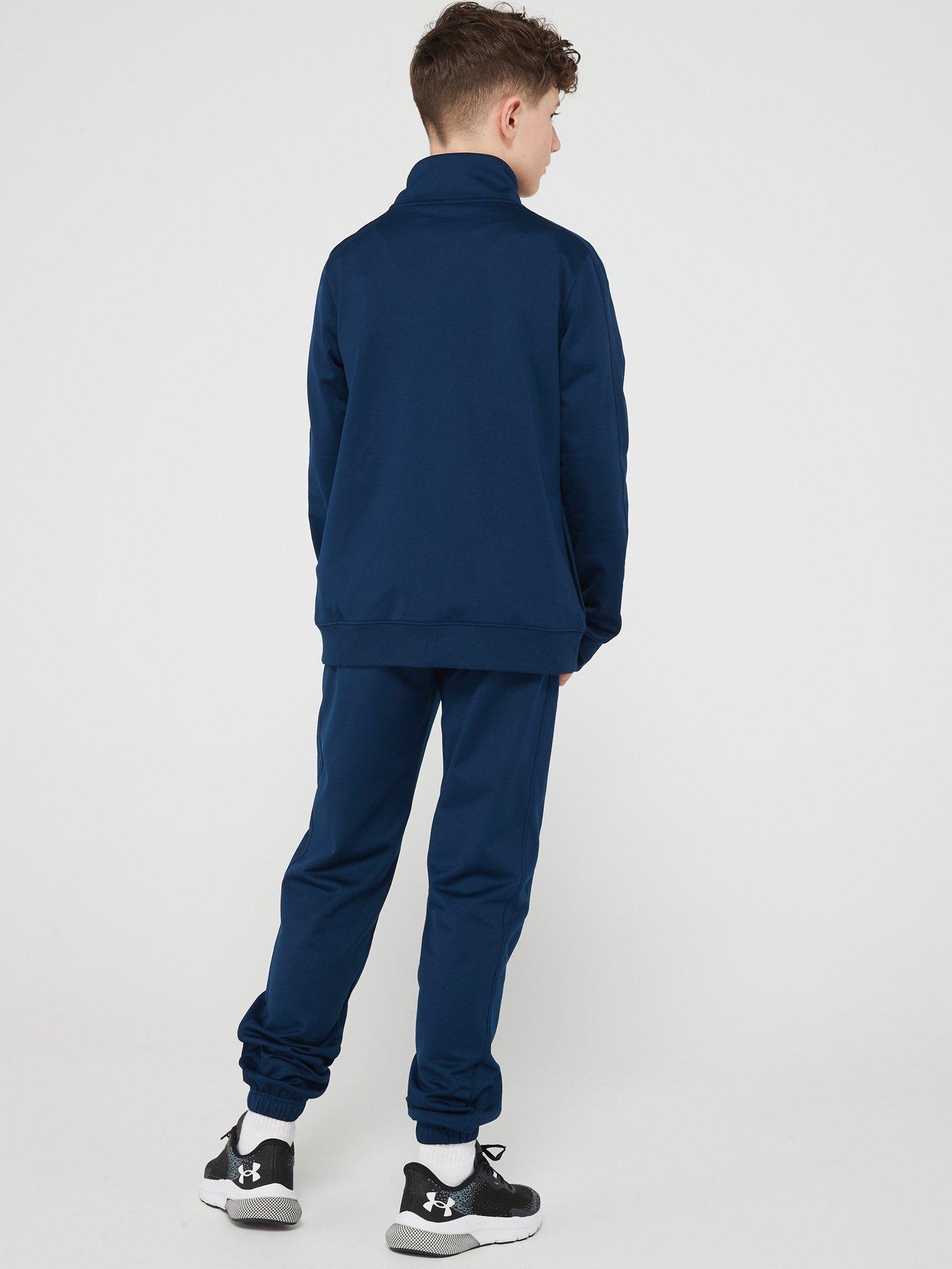 Childrens Knit Tracksuit - Navy/White