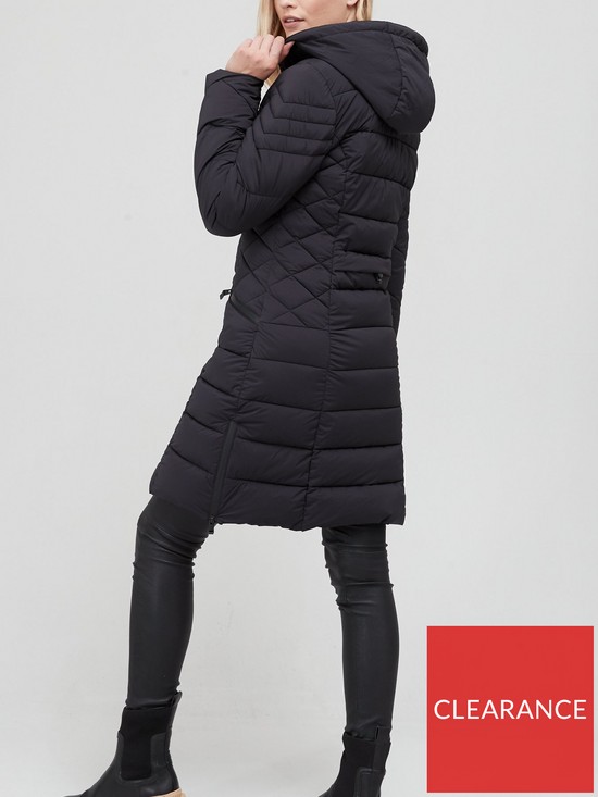 stillFront image of v-by-very-waterproof-stretch-padded-coat-black