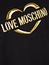  image of love-moschino-heart-logo-sweatshirt-black