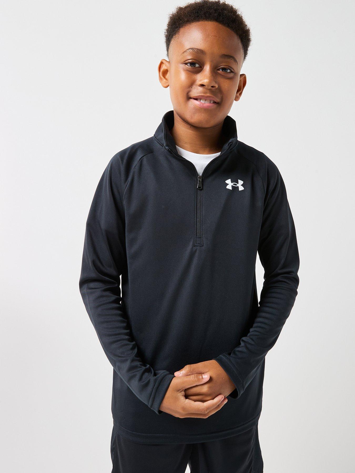 Under Armour Black Kids Tech 2.0 Half Zip T-Shirt - Image 8