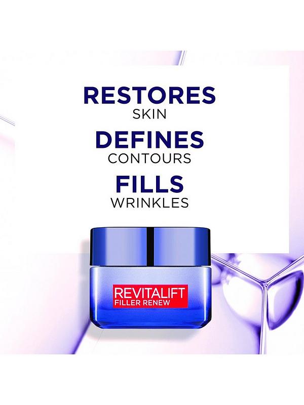 Image 3 of 5 of L'Oreal Paris Revitalift Filler + Hyaluronic Acid Anti Ageing Replumping Night Cream 50ml