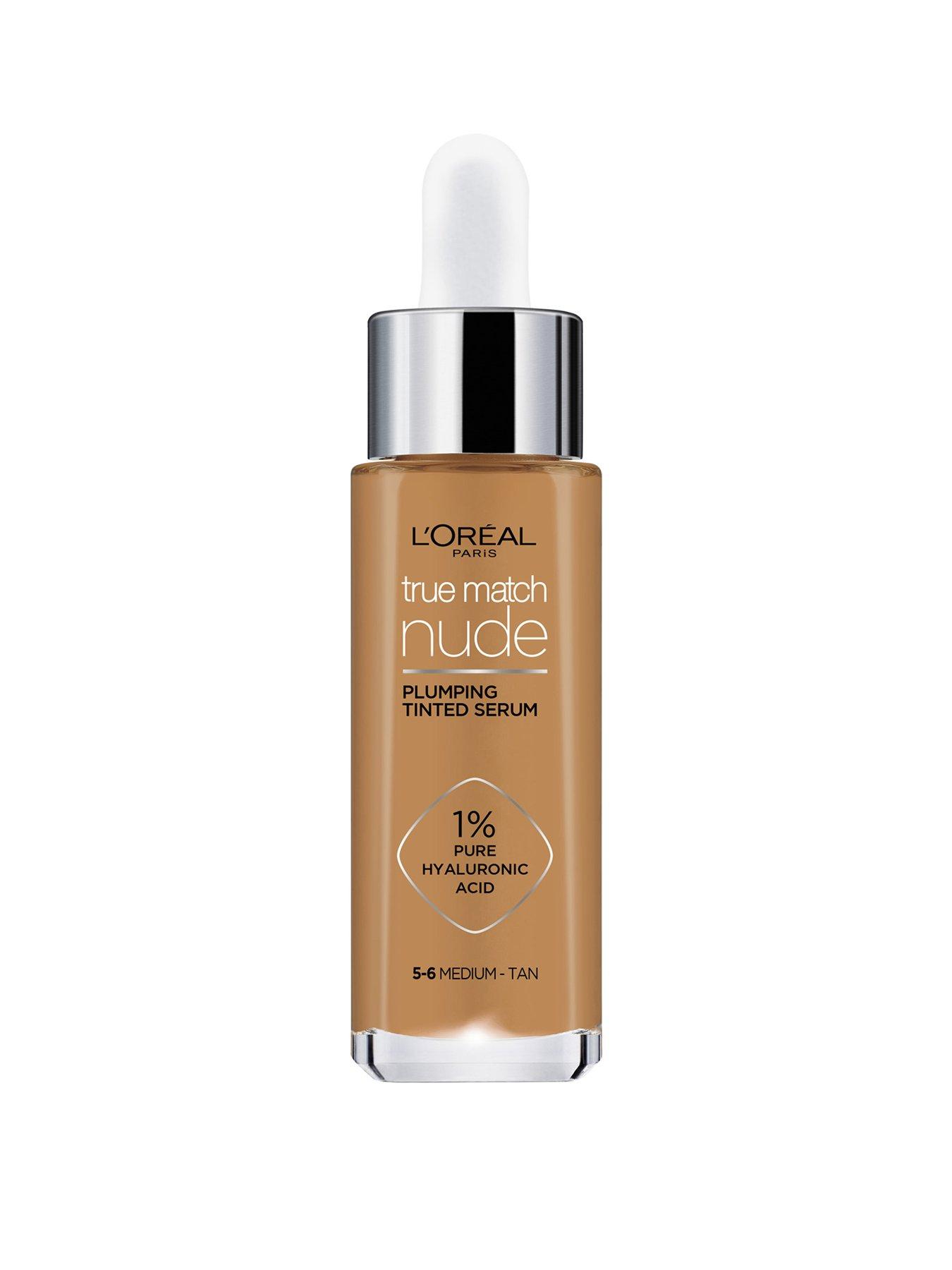  L'Oreal Paris True Match Nude Hyaluronic Tinted Serum  Foundation with 1% Hyaluronic acid, Tan-Deep 7-8, 1 fl. oz. : Everything  Else