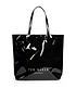  image of ted-baker-nicon-knot-bow-large-icon-shopper-black