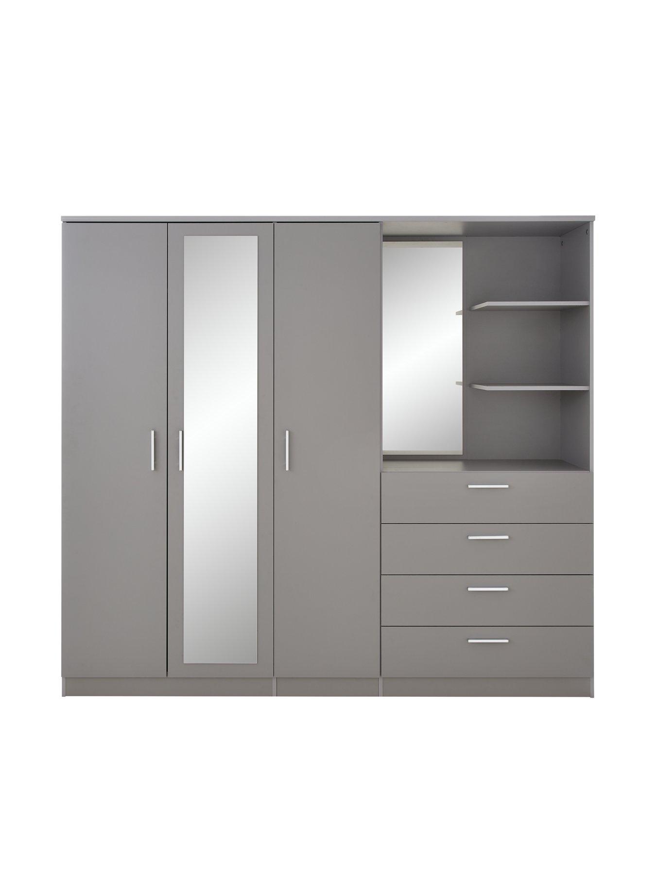undefined Panama 3 Door, 4 Drawer Combi Wardrobe - FSC® Certified