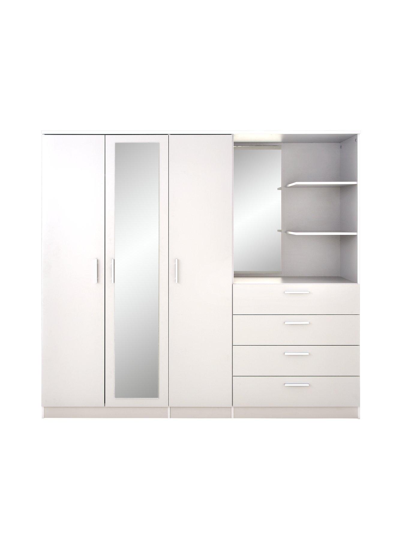 undefined Panama 3 Door, 4 Drawer Combi Wardrobe - FSC® Certified