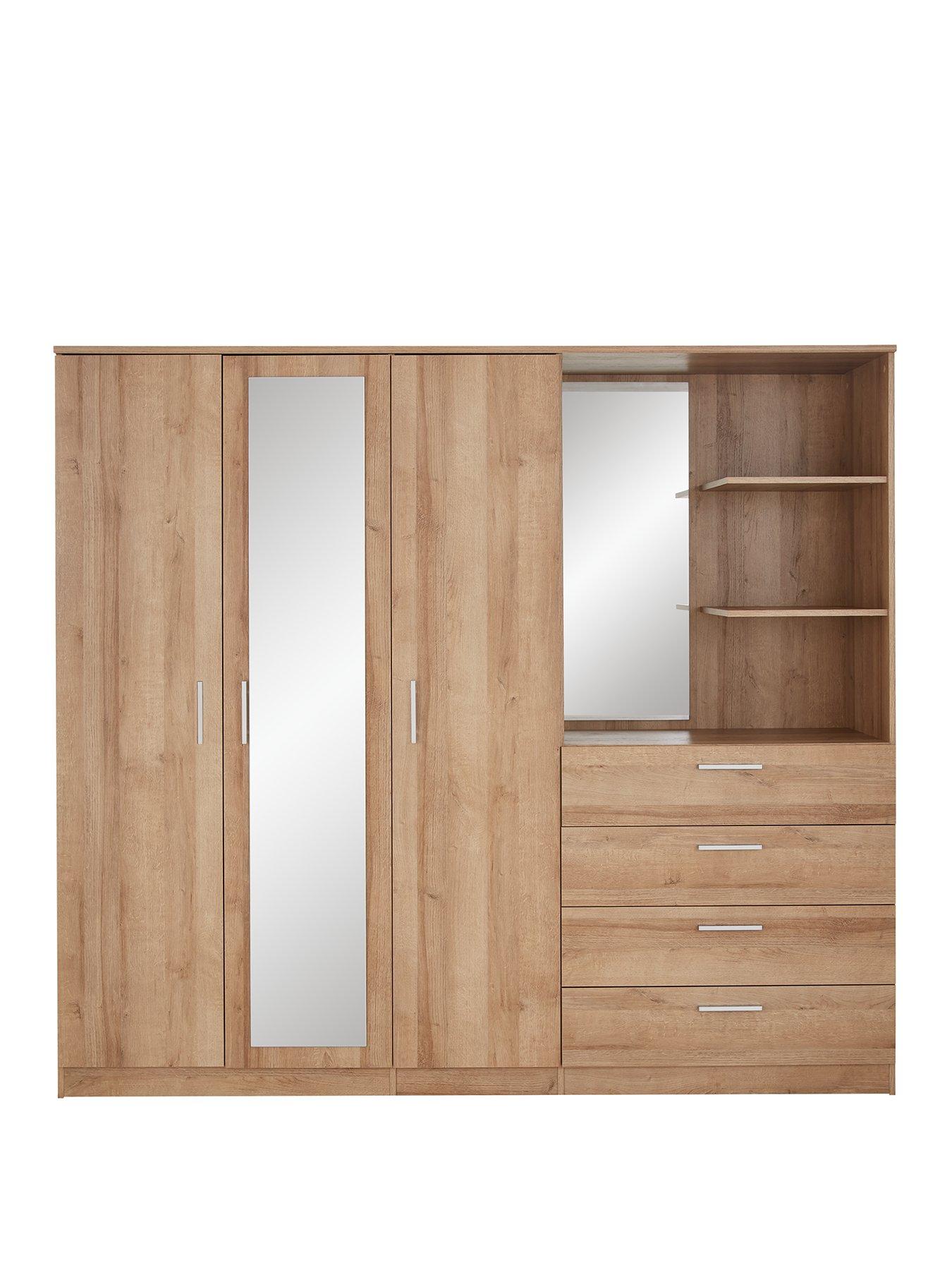 Panama 3 Door 4 Drawer Combi Wardrobe FSC Certified