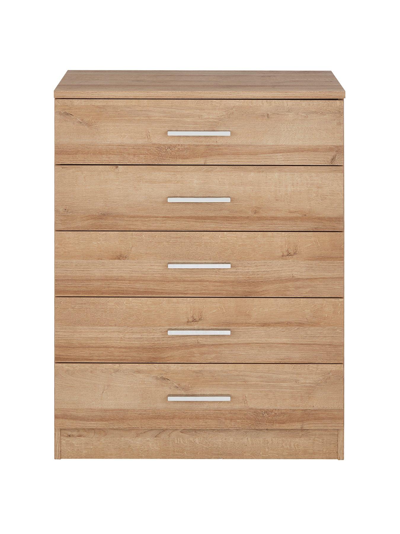 Product photograph of Everyday Panama 5 Drawer Chest from very.co.uk