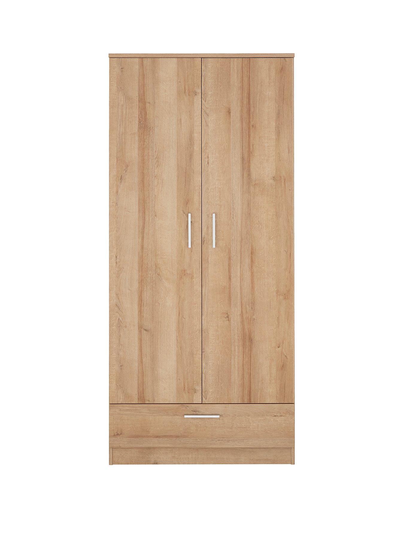 Product photograph of Everyday Panama 2 Door 1 Drawer Wardrobe from very.co.uk