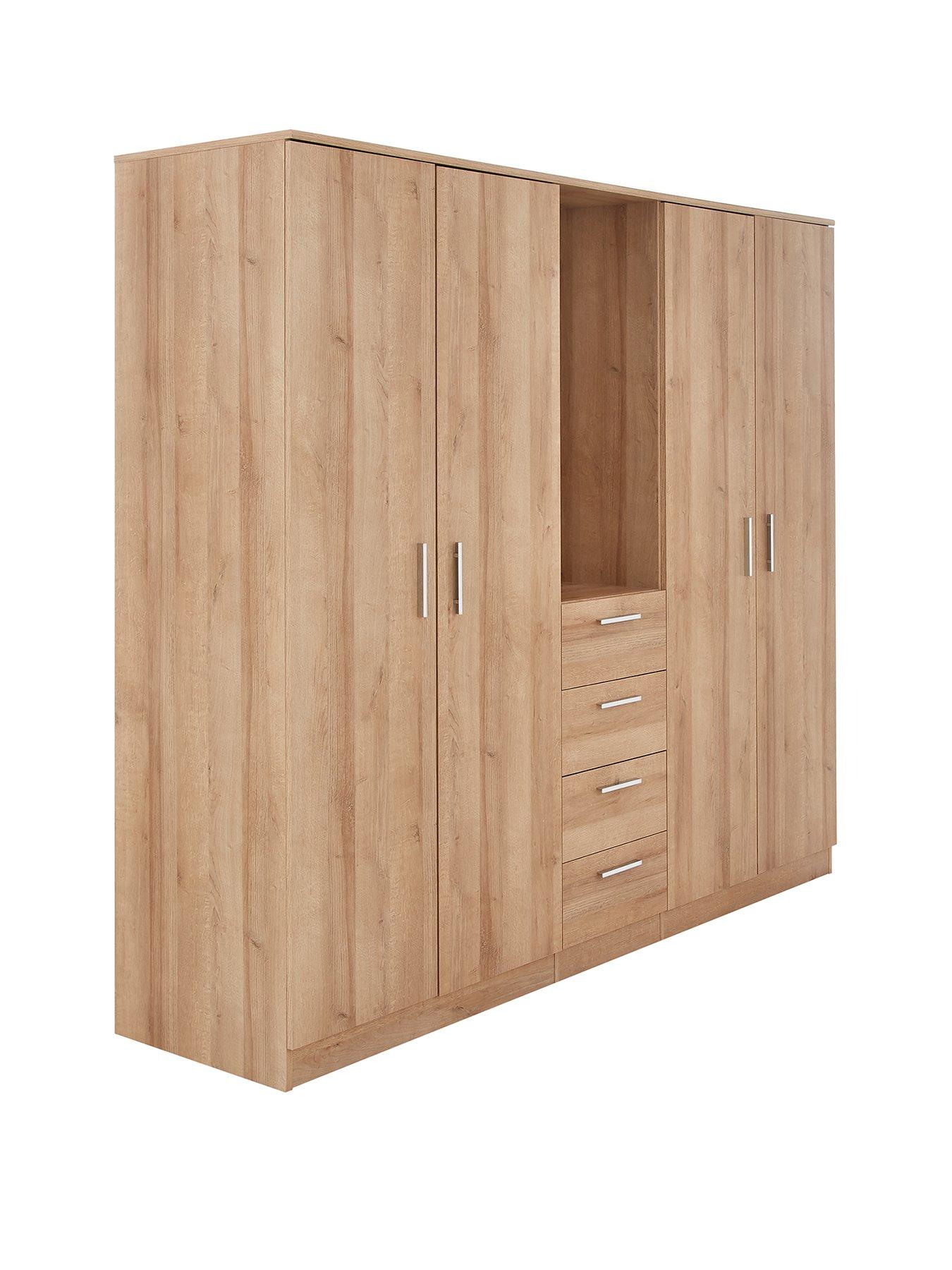 Combi wardrobe on sale with drawers