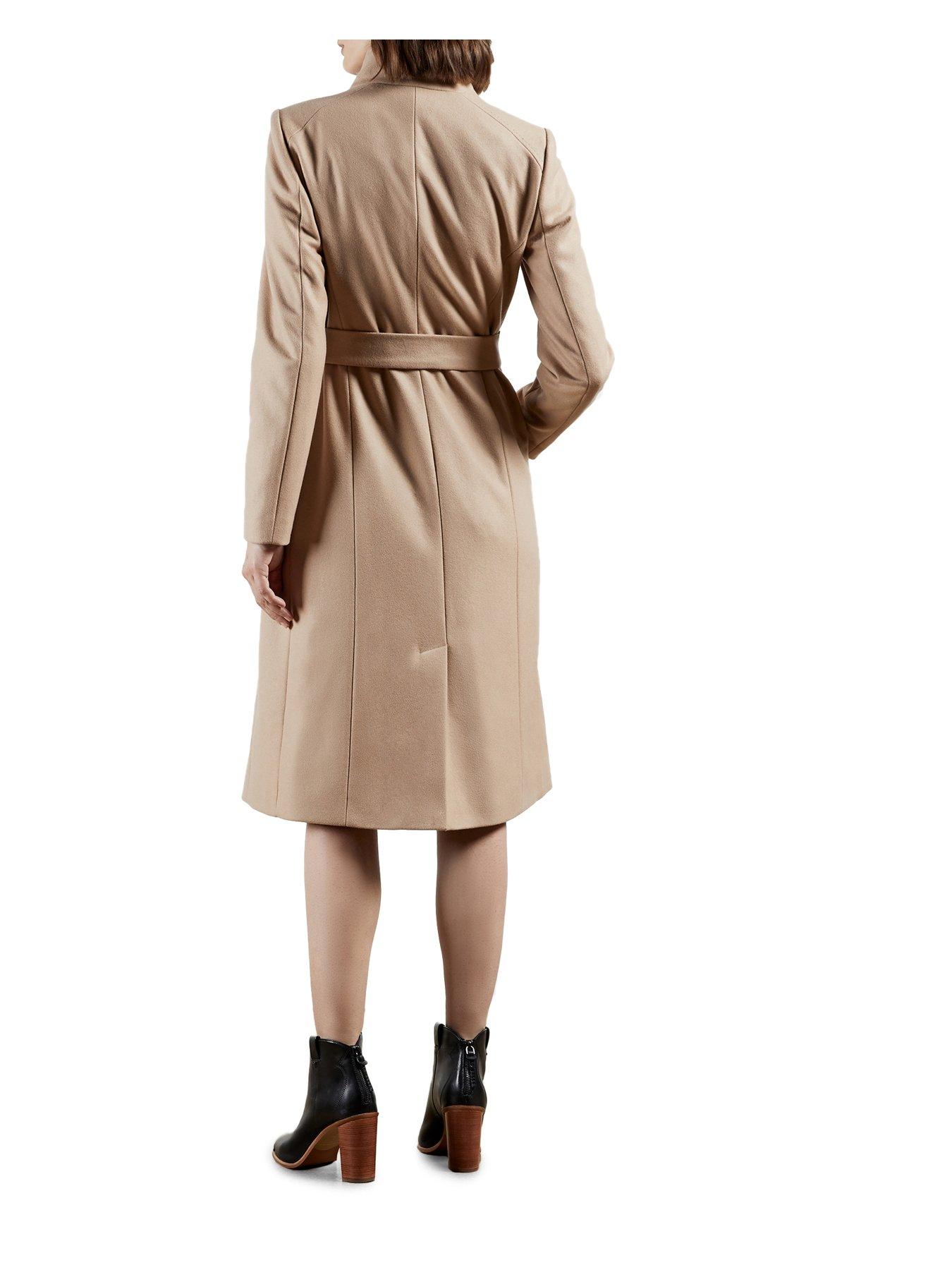 Ted Baker Rose Camel Wool Coat on Sale