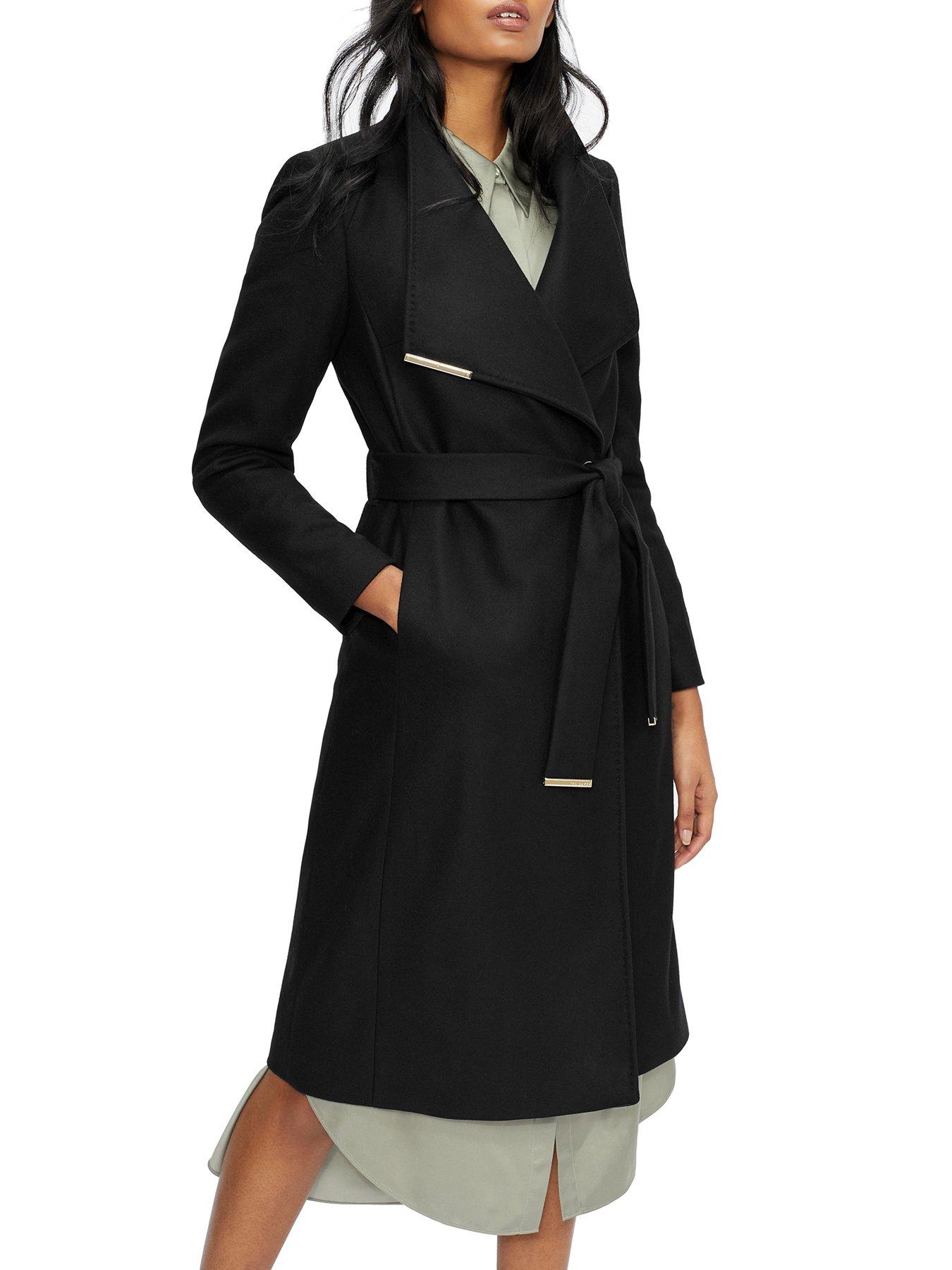 Ted baker wool wrap on sale coat