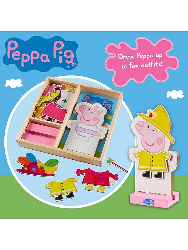 Image 4 of 6 of Peppa Pig Magnetic Wooden Dress-Up Set