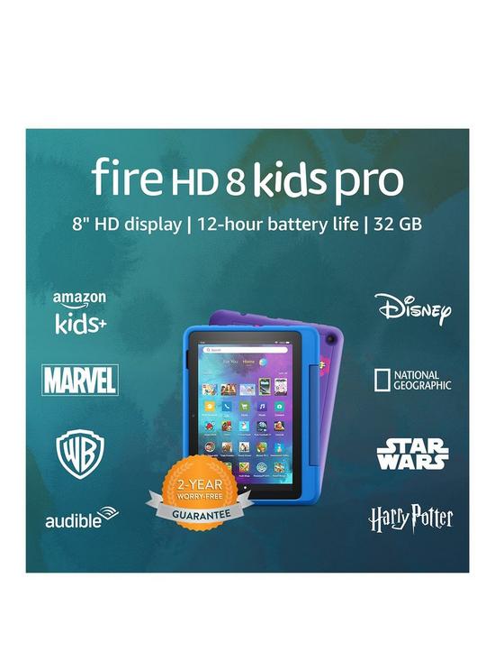 stillFront image of amazon-fire-hd-8-kids-pro-tablet-8-hd-display-32gb-doodle-kid-friendly-case-for-school-aged-kids
