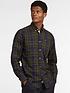  image of barbour-wetherham-tailored-shirt-green